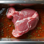 Brining a venison hind quarter with herbs and spices