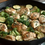 low carb one dish meals shown in a skillet